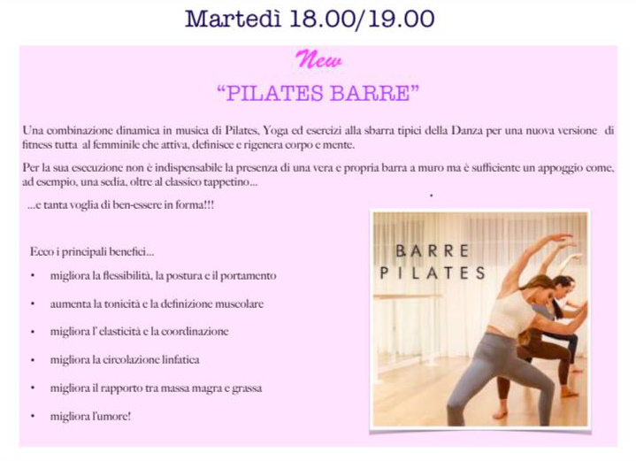 Eventi pilates ASD De Agostini Academy a Savorgnano del Torre UD