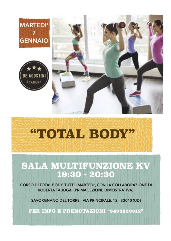Eventi total body ASD De Agostini Academy a Savorgnano del Torre UD