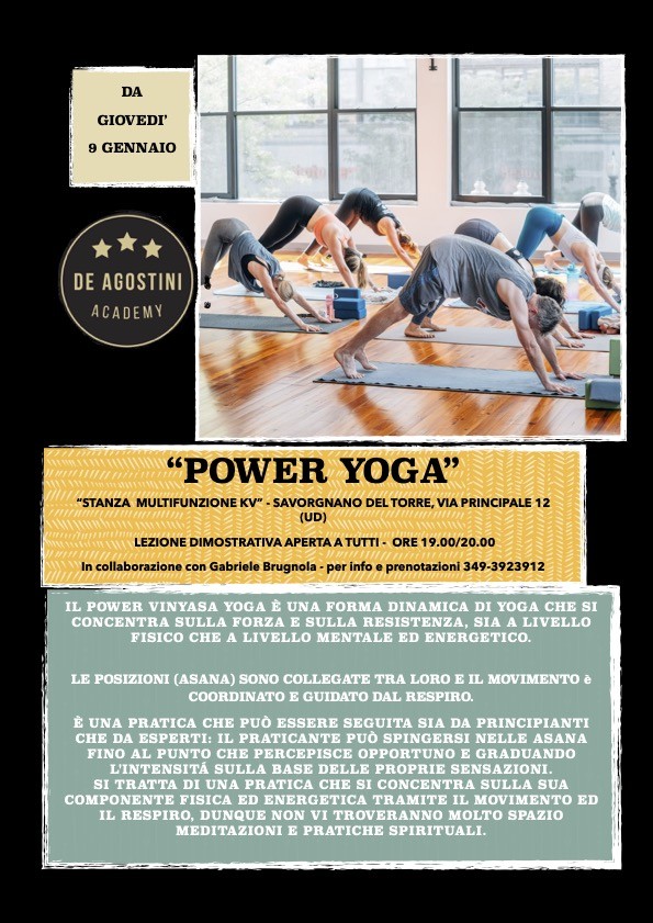 Eventi yoga ASD De Agostini Academy a Savorgnano del Torre UD